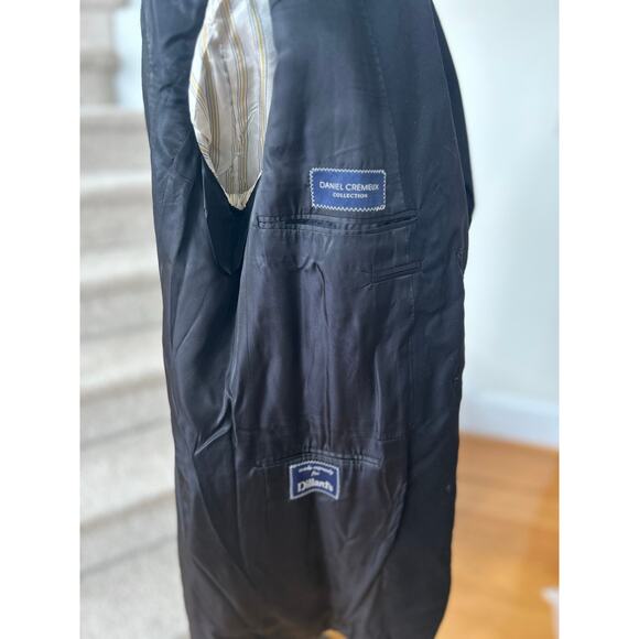 Daniel Cremieux Loro Piana Black Three Button Blazer 40L - Picture 8 of 9